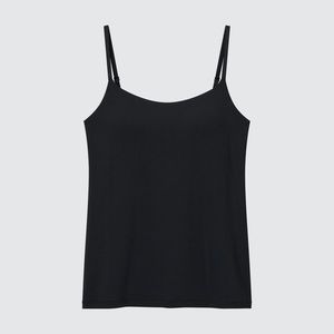 NWT Uniqlo AIRism Camisole Bra Top Black